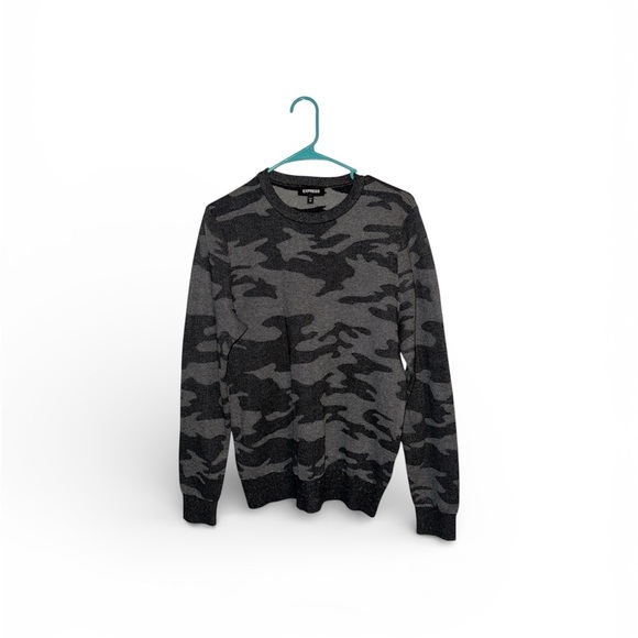 Express Other - Express Men's Camouflage Sweater - Gray